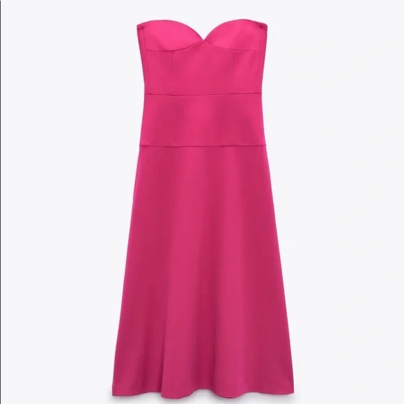 Zara Bustier Midi Dress - Picture 13 of 15
